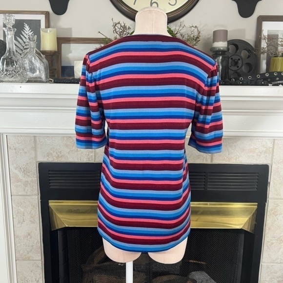 J.Crew Re-Imagined Lightweight Half Sleeve Striped Sweater - Picture 7 of 14